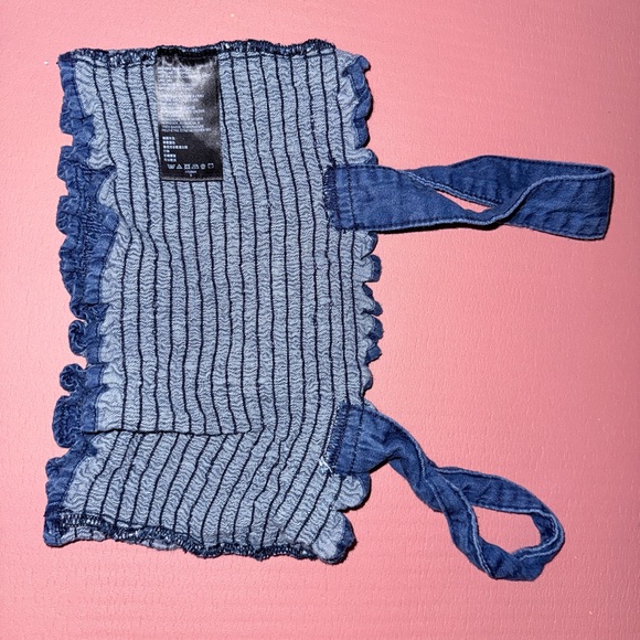 Urban Outfitters Blue Smocked Top - Picture 7 of 9